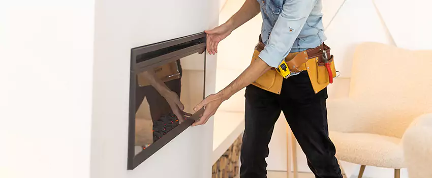 Metal Fireplace Installation in Laguna Niguel, California